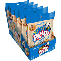 Meiji Hello Panda Cookies, Vanilla Crme Filled - 2.2 Oz, Pack Of 6 - Bite Sized Cookies With Fun Panda Sports