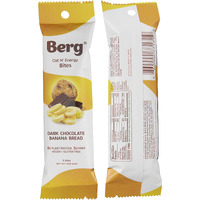 Berg Oat N' Energy Bites - Non-Gmo, Gluten Free, Dairy Free, Soy Free And Vegan - Clean Energy Snack - 1.5Oz, Pack Of 8 (Dark Chocolate Banana Bread)