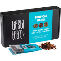 Tiesta Tea - Fruity Loose Leaf Tea Gift Box | Medium Caffeinated Tea Variety Pack | Make Hot & Iced Tea | 3 Pouches Of Assorted Tea Blends With Green Tea, Blueberry Fruit Tea & Hibiscus Fruit Tea