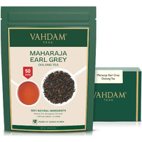 Vahdam, Maharaja Earl Grey Oolong Tea Loose Leaf (50 Cups/3.53Oz) Non Gmo, Gluten Free | Oolong Tea Leaves | Loose Leaf Earl Grey Tea With Pure Bergamot Oil | Brew As Hot Or Iced Tea