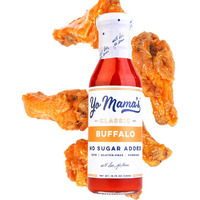 Yo Mamas Foods Keto Buffalo Dipping, Marinade & Wing Sauce - Pack Of (1) - Low-Zero Carb, No Sugar Added, Whole30, Paleo, Gluten And Soy Free, And Low Calorie!