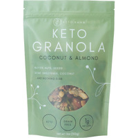 Keto Hana Coconut & Almond Original Butter Keto Granola - Keto Diet - Dairy Free - No Refined Sugars - Grain Free Granola - 1G Net Carbs Keto Cereal - Healthy Granola Cereal - 11Oz