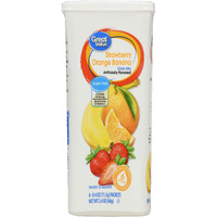 Great Value: Strawberry Orange Banana 6 Tubs Drink Mix, (Pack Of 2)