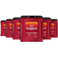 Folgers Classic Roast Medium Roast Ground Coffee, 33.7 Ounces (Pack Of 6)
