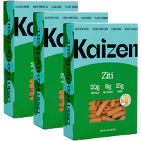 Kaizen Low Carb Keto Pasta Ziti - High Protein (20G), Gluten-Free, Keto-Friendly (6G Net), Plant-Based Lupini Noodles Made W/High Fiber Lupin Flour - 8 Ounces (Pack Of 3)