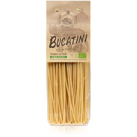 Morelli Bucatini Pasta Noodles - Premium Organic Italian Pasta From Italy - Handcrafted, Family Owned Gourmet Pasta Brand - Durum Wheat Semolina Pasta 17.6Oz / 500G - Pack Of 12