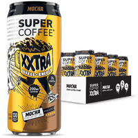 Super Coffee Xxtra, Iced Coffee (0G Added Sugar, 7G Protein, 130 Calories) [Mocha] 15 Fl Oz, 12 Pack | Iced Coffee, Protein Coffee, Coffee Drinks, Smart Coffee - Soyfree Glutenfree