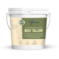 Stellar - Beef Tallow - 100% Grass-Fed & Finished - Good For Cooking, Baking And Frying - Food Grade - 3 Lbs