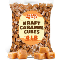 Kraft Caramel Cubes, Classic Chewy Squares, Bulk Pack 4 Pounds