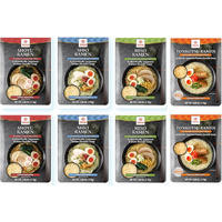 Hakubaku Authentic Japanese Ramen Noodles (Variety, 8 Pack)