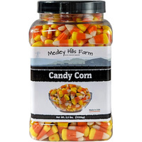 Candy Corn By Medley Hills Farm 2.5 Lbs. In Reusable Container - Old Fashioned Candy Corn Classic - Bulk Candy Corn