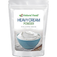 Z Natural Foods Heavy Cream Powder, Nutrient-Rich, Delicious Dry Cream With A Durable Shelf Life, Perfect For Coffee, Cake, Dessert, And Recipes, Keto-Friendly, Non-Gmo, Gluten-Free, Kosher, 1 Lb