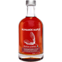 Runamok Maple Syrup Organic Sugarmaker's Cut - Grade A Vermont Maple Syrup, Amber Color, Rich Taste | Pure Organic Maple Syrup & 100% Natural | Classic Breakfast & Pancake Syrup | 12.68 Fl Oz (375Ml)