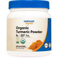 Nutricost Organic Turmeric Root Powder 1 Lb (16Oz) - Certified Usda Organic, Food Grade, Gluten Free, Non-Gmo