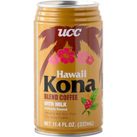 Ucc Hawaii Kona Coffee Blend With Milk, Ready To Drink Coffee, Imported From Japan, 11.3 Oz (Pack Of 24)