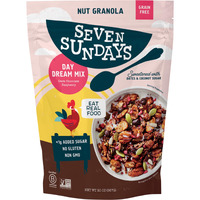 Seven Sundays Nut Granola Cereal, Day Dream Dark Chocolate Raspberry, 20 Oz Bag, Grain & Gluten Free, 4G Protein, 5G Net Carbs, Keto Friendly