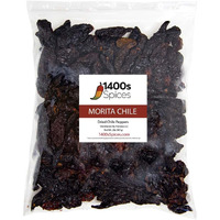 2Lb Morita Chipotle Dried Whole Chile Peppers Bulk, Food Service By 1400S Spices