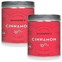 Hammonds Candies - Old Fashioned Cinnamon Pantry Candies - 2-10 Ounce Tins, Sugar Dusted Cinnamon Drops, Handmade In Small Batches, Using The Finest Ingredients, Handcrafted In The Usa