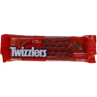 Twizzlers Twists, Strawberry Flavored Licorice Candy, 2.5 Ounce Packet (Pack Of 36)