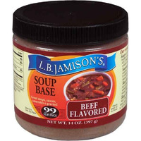 L.B. Jamison's Beef Flavored Soup Base, 2-Pack 14 Oz. Jars