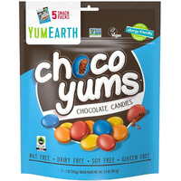 Yumearth Choco Yums, 5- 0.7 Ounce Snack Packs, Allergy Friendly, Gluten Free, Non-Gmo, Vegan, No Artificial Flavors Or Dyes (Pack Of 1)
