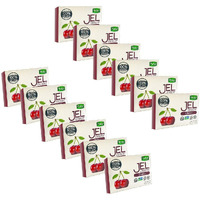 Bakol Jel Dessert - All Natural Vegan Dessert Mix - Kosher - Halal - No Artificial Sweeteners Flavors Or Colors - Cherry Flavor (Pack Of 12)