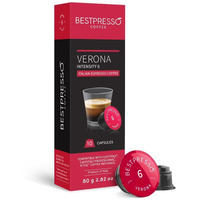 Bestpresso Coffee Capsules Compatible With Starbucks Verismo, Caffitaly, Cbtl, K-Fee Systems 80 Pods (Verona)