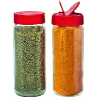 Jarming Collections Premium Glass Spice Shakers - 16 Oz Versatile Seasoning And Spice Dispenser With Sifting Lids For Popcorn, Cheese, Cinnamon, And Salt, Made In Usa