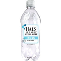Hal's New York Seltzer Carbonated Original Sparkling Water, Zero Sugar, Zero Calorie, Zero Carbs, 20 Fl Oz (Pack Of 24)