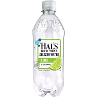 Hal's New York Seltzer Carbonated Lime Flavored Sparkling Water, Zero Sugar, Zero Calorie, Zero Carbs, 20 Fl Oz (Pack Of 24)