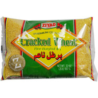 Ziyad Cracked Wheat Number 1 Fine Bulgur, Bread Filler Perfect For Bread Crumbs, Oats, Tabouli, Kibbeh, Curries! 32 Oz