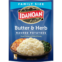 Idahoan Butter & Herb Mashed Potatoes Family Size, 8 Oz (Pack Of 8)