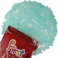 Firstchoicecandy Rock Candy Strings 1.5 Pound Bulk Bag (Light Blue Cotton Candy)