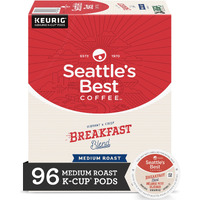 Seattle's Best Coffee K-Cup Coffee Pods-Medium Roast Coffee-Breakfast Blend For Keurig Brewers, 100% Arabica-4 Boxes (96 Pods Total)