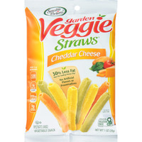 Sensible Portions Garden Veggie Straws, Cheddar Cheese, Snack Size, 1 Oz (Pack Of 24)