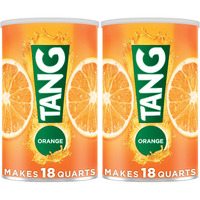Tang Jumbo Orange Naturally Flavored Powdered Drink Mix 2 Count 58.9 Oz Canisters