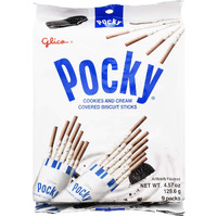 Glico Cookie And Cream Covered Cocoa Biscuit Sticks, 4.57 Ounce
