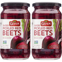 Gefen Sliced Pickled Beets, 16Oz (2 Pack) | Sweet & Tangy, Great Salad Topper, Non Gmo, Certified Kosher (Including Passover)