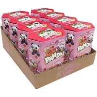 Meiji Hello Panda Cookies, Strawberry Crme Filled - 6 Oz, Pack Of 8, 64 Bags Total - Bite Sized Cookies With Fun Panda Sports