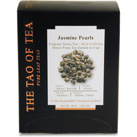 The Tao Of Tea Jasmine Pearls Box Pyramid Sachets, 1.05 Ounce, Box Of 15 Sachets