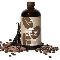 Modica Cacao Espresso Martini Cocktail & Mocktail Mix (Makes 10 Drinks) With Superfoods, Vitamins & Electrolytes