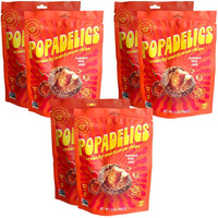 Popadelics Crunchy Mushroom Chips Twisted Thai Chili Shiitake Mushroom Crisps, Lightly Cooked And Seasoned, Vegan Chips, Vegan Snacks, Vegan Food, 1.4 Oz Ea (6 Count)