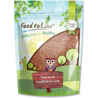 Food To Live - Brown Flax Seeds, 5 Pounds Raw Whole Flaxseed, Kosher, Vegan, Bulk. High Dietary Fiber Food. Rich In Omega-3 Fats. Great For Salads, Baked Goods, Smoothies, Oatmeal, And Yogurt.