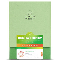Gesha Honey, Medium Roast Cielito Paradise Coffee Whole Bean Garzon Huila Colombia Single Origin, With Exotic Notes Of Mandarin, Tangelos, Strawberries, And Grapes, 12Oz