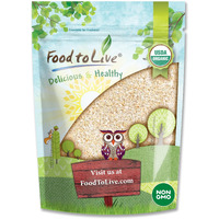 Food To Live Organic Oat Bran, 12 Ounces Non-Gmo, Kosher, Vegan, Bulk, High Fiber Hot Cereal, Milled From High Protein Oats