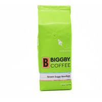 Biggby Brown Sugar Boubon Flavored Ground Coffee, 12Oz Vacuum Sealed Bag, Medium Roasted
