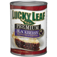 Lucky Leaf Pie Filling & Topping 21Oz Can (Pack Of 4) (Premium Blackberry)