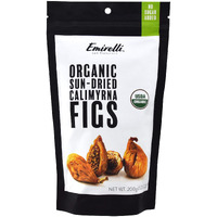 Emirelli Organic Calimyrna Figs, Vegan And Natural, Gluten Free Snacks, No Sugar Added And Non Gmo, 7.05 Oz (200G) (Pack Of 1)