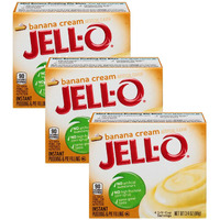 Jell-O Banana Cream Instant Cook & Serve Pudding (3 Pack)