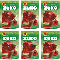 Zuko Jamaica Instant Powder Drink | Family Pack | No Sugar Needed | Vitamin C | 14.1 Ounce (Pack Of 6)